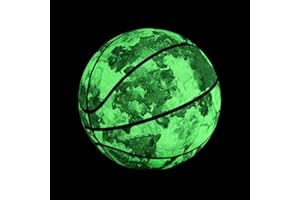 FEEL YAN Ballon de basket-ball lumineux holographique réfléchissant, ballon de basket de rue phosphorescent, ballon d'entraînement de nuit, ballon de basket phosphorescent pour