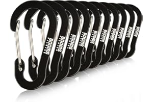 Booms Fishing CC1 Multi-Usage Clips Mousquetons pour Clé, Pêche,Sport de Plein Air,Vie Quotidienne