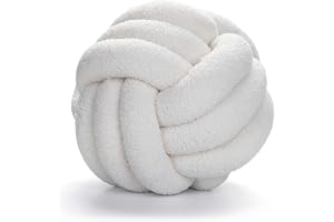 Knutkudde, 28 cm knuten kastkudde, handvävd knut pillow, knutkulkudde, runda knutar dekorativa kuddar, bollkudde, plysch boll