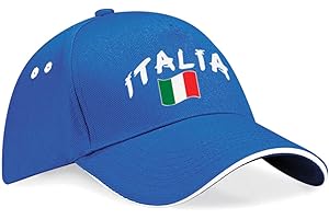 Supportershop Italie Cappellino da Baseball, Blu, Taglia Unica Unisex-Adulto