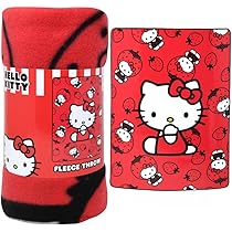 Halantex HELLO KITTY e Amici - Set di biancheria da letto Copripiumino 140 x 200 cm + Federa 70x90cm - Reversibile - 100% POLIESTERE - Multicolore