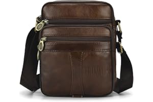 Realmark Borsello Uomo Pelle, Borsa a Tracolla Uomo In Vera Pelle Tipo Messenger Bag Borsa a Spalla a Tracolla Uomo per Ufficio Business Scuola puo' prendere i libri