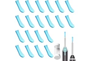 KDJXZ 20 Pcs Silicone Ear Spoon Tips, Replacement Tip Soft Ear Cleaner Replacement Accessories Set Reusable Pick Ear Wax Removal Tips Kit for Children and Adults