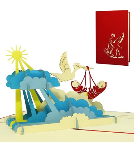 Biglietto Di Auguri Per Nascite Gemelle | Design Animali Del Bosco Con Dettagli In Oro | Welcome Little Ones | Prodotto Ecologico UK - 2