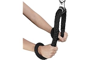 HPYGN Tricep Rope, Press Down Cable Machine Attachment Set, LAT Pulldown Attachment, Cable Machine Accessories for Home Gym, Exercise Machine Attachments Pulley System Gym Pull Down Rope, Patented