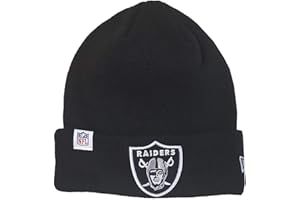 New Era NFL Gorro Fútbol Americano Gorra Invierno Patriots Seahawks Raiders Chiefs 49ers Negro