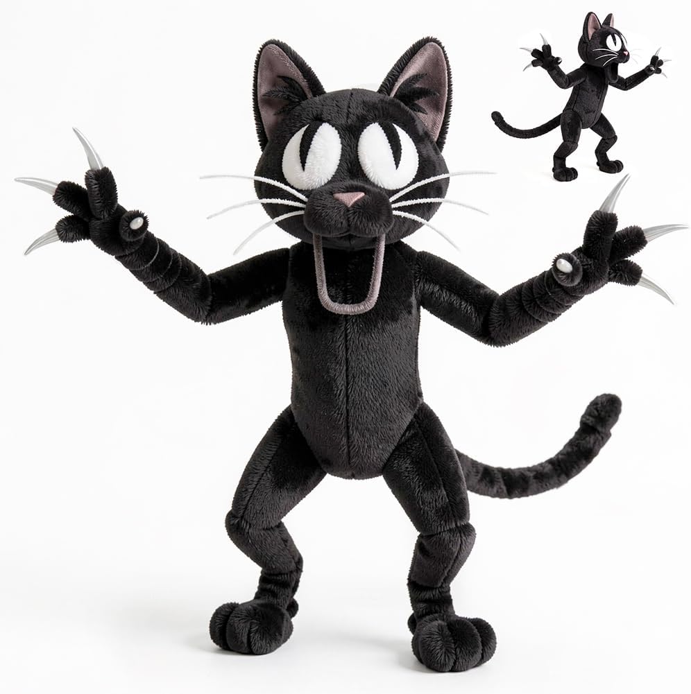 99 Nights In The Forest Plush Toy, The Cat Villain Collectible Soft Toy, Cat Entity Game-Inspired Stuffed Animal For Kids & Adults, Cuddly Plushie Gift For Christmas, Halloween & Birthdays (Standing)