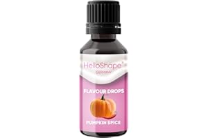 ‎HELLOSHAPE HelloShape Flavour Drops, Sugar-Free, 30 ml, Pumpkin Spice, Calorie-Free Sweetening Drops with Dosing Aid, Vegan, for Natural Yogurt, Porridge or Quark