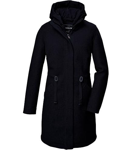 G.I.G.A. DX Damen Softshell Parka Mit Abnehmbarer Kapuze - Wasserabweisend, Teddyfell-Innenfutter, Gr. 36-46