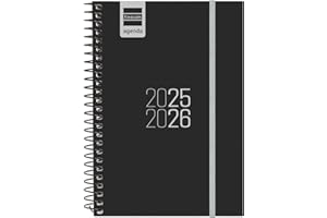 Finocam - Agenda Espir Curso 2025 2026 Semana Vista Horizontal Septiembre 2025- Agosto 2026 (12 meses) Negro Español