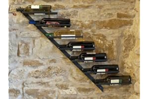 DanDiBo Scaffale per vini porta-bottiglie Diagon 100 cm in metallo Scaffale porta-bottiglie Bar (versione destra)