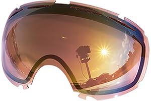 ZERO TECH BASE Compatible Replacement Lens for Oakley Canopy Snow Goggles Mirror type