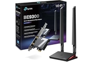 TP-Link Archer TBE550E WiFi 7 Carte WiFi PCIe BE9300Mbps, Carte Bluetooth PC, Bluetooth 5.4, Base d'Antenne Magnétisée, Carte WiFi pour PC, Tri-Bande, WPA3, Compatible avec Windows 11