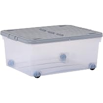 Closet Organizers and Storage - Stackable Storage Bins with Lids and