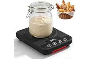 VOHESEA Sauerteig Starter Warmer, Präzise Temperaturregelung 1°C (21°C-38°C), Brotbacken Werkzeuge mit 12-Stunden-Timer & Speicherfunktion, Sauerteigstarterwärmer für Sauerteigfermentation & Haus Backen