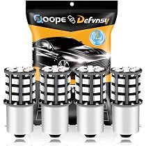 2 Ampoules LED P21W 1156 BA15S - Blanc 6000K - Pour Feux Recul, Freinage, Veilleuses - 12-24V