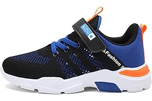 WZRUISEN Scarpe Sportive per Bambini Scarpe da Corsa per Ragazzi Scarpe Estive per Bambini in Rete Semplice e Traspirante 33 EU Blu