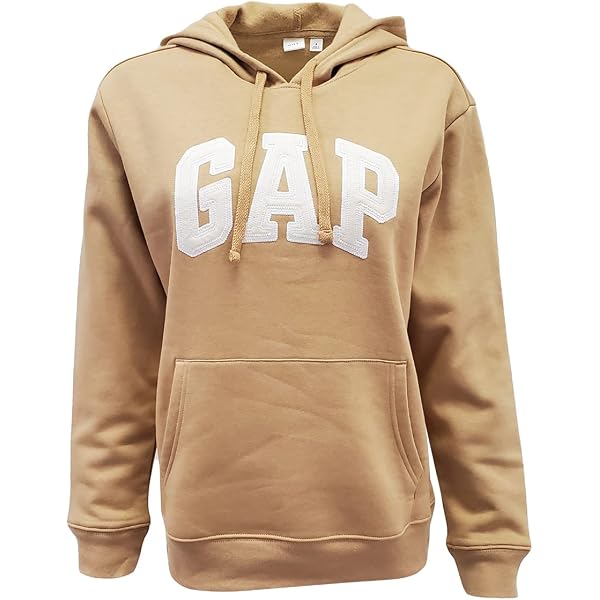 GAP Womens Fleece Arch Logo Pullover Hoodie, Light Brown (Cream Logo), M :  Buy Online at Best Price in KSA - Souq is now Amazon.sa: Fashion