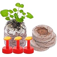 Kokos Quelltabletten mit Nährstoffen: 40 Premium Quelltabs aus Anzuchterde torffrei, ohne Pikieren - Kokoserde gepresst…