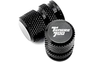 TEAUSA Ajuste for Yamaha Tenere 700 Tenere700 T7 Rally World Raid 2022 2023 Accesorios de Motocicleta Tapa de válvula 6mm basculante carretes Soporte Tornillo (Size : Valve Caps-Black)