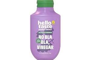 ‎HELLOTASTE hellotaste Balsamico Dressing 300ml - kalorienreduziert, ohne Zuckerzusatz & voller Geschmack | Für Gerichte, zum Grillen uvm. | Vegan, aspartamfrei, glutenfrei, sojafrei | 1 x 300ml
