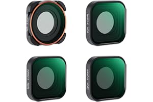 K&F Concept Filtros Kit para GoPro Hero,Filtro CPL, ND8, ND16, ND32 Compatible con GoPro Hero 13/12/11/10/9 Black con 28 Capas Nano Revestimiento