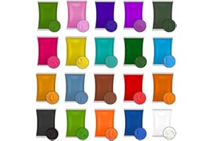 SOLNIT (Mix-20_75gm) Holi Gulal, polvere colorata, solubile in acqua, naturale, per festival, servizio fotografico, razzi, colori arcobaleno, set di animali, baby shower, matrimoni, campi estivi