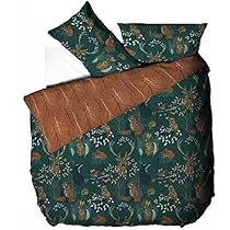 Set Copripiumino King Size Olivello Spinoso - Design Animali Bosco, Reversibile Amber - Foto 8