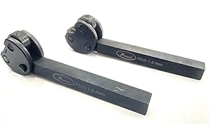 AD INTERNATIONAL KNURLING Tool Pivot Head Diamond Pasos métricos Patrón 1/2" SQ. Máquina de ingeniería de torno-vástago (juego de ambos)