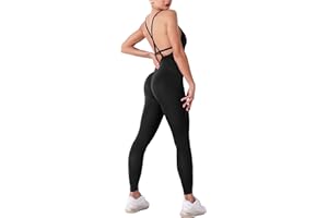 STARBILD Mono Anticelulítico para Mujer, Jumpsuits Deportivo Sexy Push Up, Traje de Yoga para Gimnasio