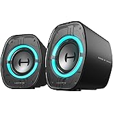 Edifier G1000 II Desktop Gaming Speakers with RGB Lighting,Black | 2.5" Full-Range Driver, 9 Dynamic RGB Light Modes, Bluetoo