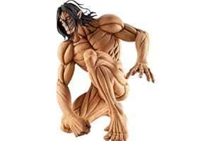 HTGWCG Attack on Titan Eren Jaeger Anime Modèle Figurines Statue, Géant Anime Figurines Modèle d'action Jouets Cadeaux Personnages Titan Caractère PVC Anime Cartoon Jeu Modèle Statue Toy Collection