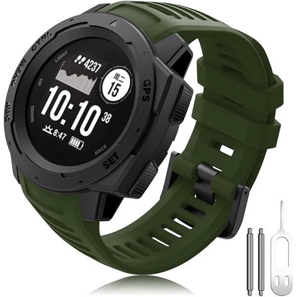 Armband compatibel met Garmin Instinct 2, 22 mm, reservebandjes van siliconen voor Garmin Instinct Solar, Instinct, Instinct Esports, Instinct 2 Solar, Eén maat, Siliconen, Geen edelsteen Armband compatibel met Garmin Instinct 2, 22 mm, reservebandjes van siliconen voor Garmin Instinct Solar, Instinct, Instinct Esports, Instinct 2 Solar, Eén maat, Siliconen, Geen edelsteen
