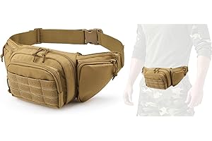 BANGDILS Riñonera táctica para Hombre, riñonera Ajustable con Bolsillos y Cremallera, Ideal para Entrenamiento, Viajes, Actividades al Aire Libre, Correr y Cazar