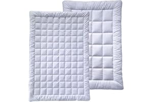 billerbeck Bettdecke S20 DUETT – 4-Jahreszeitendecke – 135 x 200 cm – leichte Sommerdecke + Übergangsdecke, AIRFILL® - Hohlfaser-Füllung, Weiß