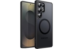 ‎JETECH JETech Etui Magnetyczne dla Samsung Galaxy S25 Ultra 5G, Kompatybilne z MagSafe, Półprzezroczysty Matowe Tył Odporny na Wstrząsy Osłona Telefonu (Czarny)