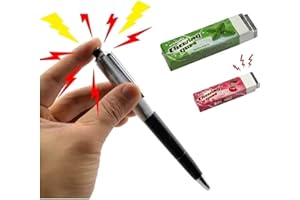 Maelsa® - Lot Farce Electrique - Chewing-Gum Choc électrique + Stylo Choc électrique – Décharge électronique Jouet et Blague drôle Amusant mais Non Dangereux