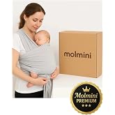 Molmini Premium Sling Pamuklu Esnek Wrap Kanguru Anakucağı Taşıma