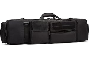 SJASD Waffentasche Gewehrtasche,Tactical M249 Waffentasche,Airsoft Military Shooting Rifle Rucksack Outdoor Hunting Gun Holster Schutzhülle mit Magazintasche - 100cm/39