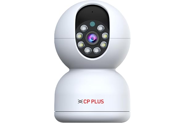CP PLUS 3MP Smart Wi-fi CCTV Camera 360° & Full HD Home Security Full Color Night Vision 2-Way Talk Advanced Motion Tracking SD Card Support (Upto 256GB) IR Distance 20Mtr EZ-P31