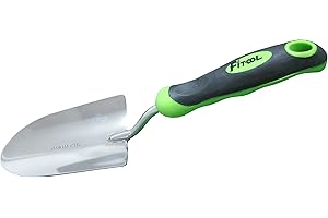 FITOOL Stainless Steel Hand Trowel 13-Inch, Full Size Stainless Steel Digging Blade Mirror Polishing - Super Strong Premium Garden Trowel - with Soft Dual-Color Ergonomic Handle
