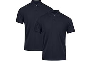 DANISH ENDURANCE Polo Shirt for Men Adult, Organic Cotton, Classic Fit, Soft & Comfortable, Short Sleeve, 1 or 2 Pack