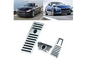 AUTONEMAKER Per Maserati Ghibli Quattroporte Accessori 2014-2017 Alluminio Trasmissione Automatica Antiscivolo Metallo Gomma Piede del Freno Auto Gas Pedale Kit 2