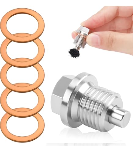 M14x1.5 M14x1.25 Tappo Di Scarico Dell'olio Magnetico Motore In Acciaio Inox Magnete Al Neodimio Hy - Foto 4