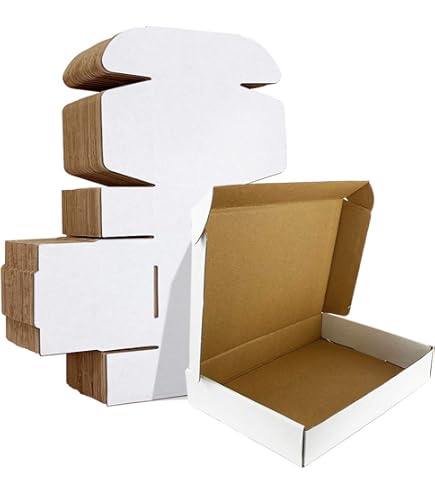 30 Pack 11x8.75x2" White Corrugated Shipping Boxes - View #7