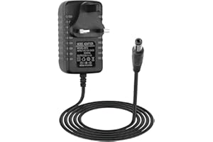 QUWEM 6V 1A Power Supply Adapter AC to DC 100V-240V Power Adapter 1.5M Cable with 5.5x2.1mm Plug for Blood Pressure Monitors CCTV Toys Camera Electric Fans Sensors 6V Devices