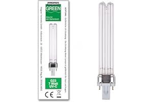 WAGNER GREEN ALLES FÜR DEN GARTENTEICH Wagner Green UVC Replacement Lamp Socket G23 PL-S Water Clarifier Bulb Lamp Pond Filter (7 Watt)