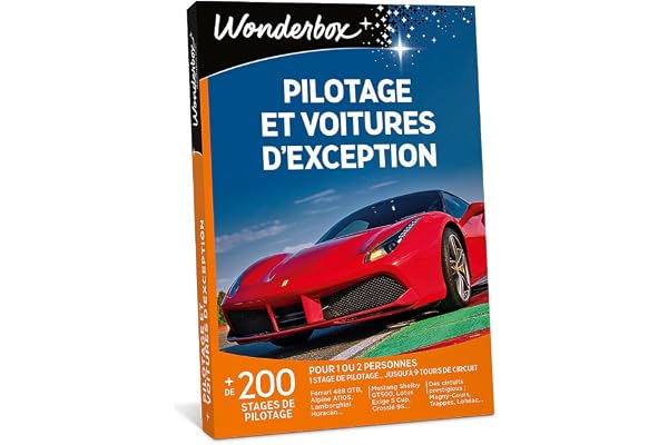 Wonderbox - Pilotage Et Voitures D'exception - Coffret Cadeau - Idée Cadeau Aventure