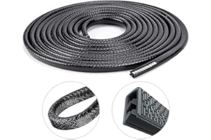 SOEWIOU Protection Portiere Voiture, 10M Protections Bord Portière De Voiture, U Forme Portière de Voiture Joint en Caoutchouc Protecteur, Pas Besoin de Coller, Convient à la Plupart des Voitures (10M)