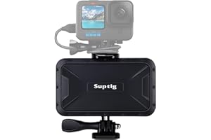 Suptig Chargeur Portable, Batterie Externe étanche 7800 mAh, Compatible avec GoPro Hero 13 Hero 12 Hero 11 Hero 10 Hero 9 Hero 8 Hero 7 Hero 6 Hero 5 Hero 4 Hero Session DJI Osmo AKASO Appareil Photo